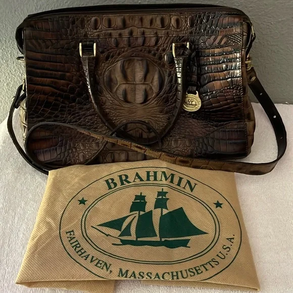 Vintage Pecan Brahmin Bag - Picture 1 of 5